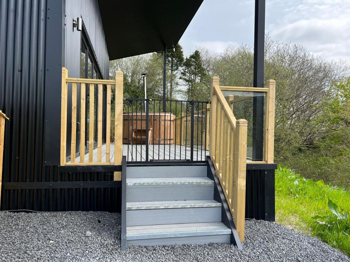 Luxury Lodge In The Treetops Llanbrynmair Exterior foto